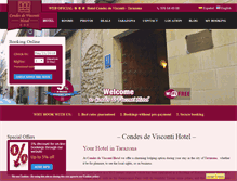 Tablet Screenshot of condesdevisconti.com